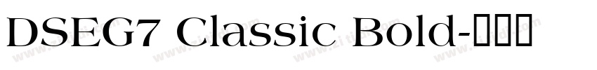 DSEG7 Classic Bold字体转换 DSEG7 Classic Bold字体转换